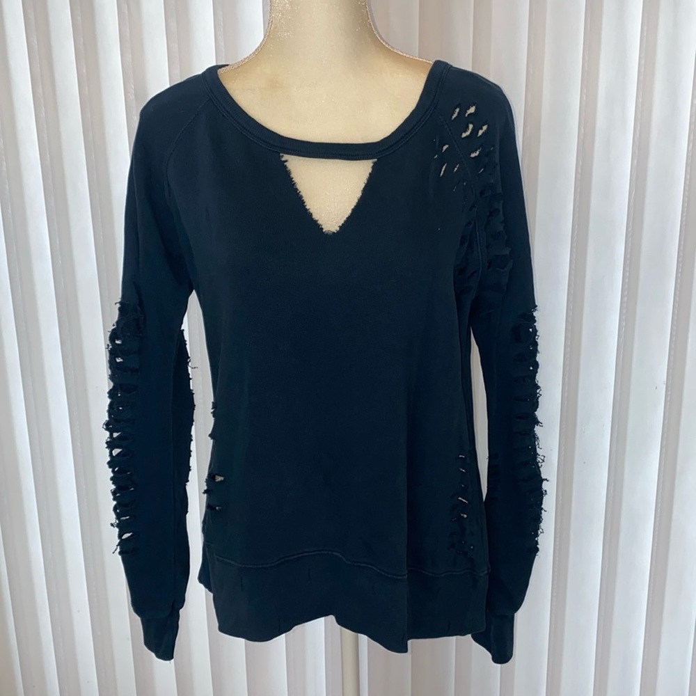 NWOT Vintage Havana Distressed Sweatshirt